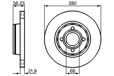BOSCH 0 986 478 128 Fren Dıskı 8A0615301E