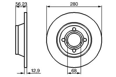 BOSCH 0 986 478 131 Fren Dıskı 8A0615301D