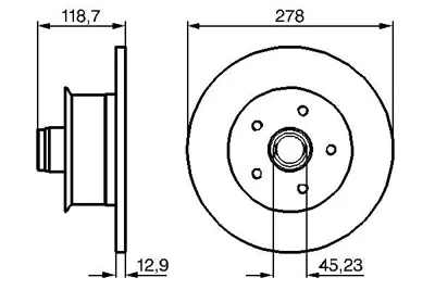 BOSCH 0 986 478 136 Fren Dıskı 251407617E