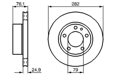BOSCH 0 986 478 217 Fren Dıskı 34111163148