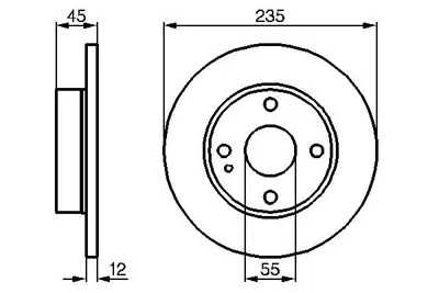 BOSCH 0 986 478 252 Fren Dıskı DB0Y33251C