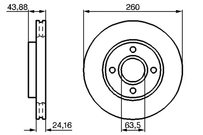 BOSCH 0 986 478 671 Fren Dıskı 91AX1125AB