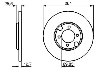 BOSCH 0 986 478 689 Fren Dıskı JLM731