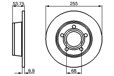 BOSCH 0 986 478 704 Fren Aynası Arka 4B0615601A