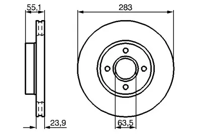 BOSCH 0 986 478 814 Fren Dıskı V88BX1125AA