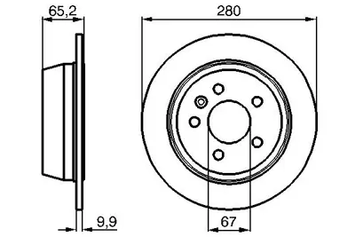 BOSCH 0 986 478 873 Fren Dıskı A6384230112