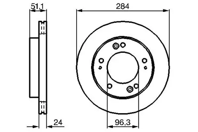 BOSCH 0 986 479 020 Fren Dıskı K01A3325XB