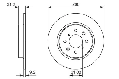 BOSCH 0 986 479 051 Fren Dıskı 42510TM8G01