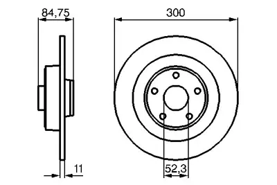 BOSCH 0 986 479 083 Arka Fren Aynası Sensor Halkası Ile Espace Iv 1.9dcı/2.0/2.0t/2.2dcı/3.0dcı/3.5 V6 11/02 Velsatıs 8200649353