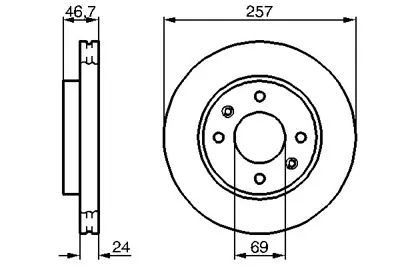 BOSCH 0 986 479 207 Fren Dıskı 517123D100