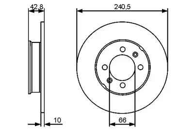 BOSCH 0 986 479 478 Fren Dıskı SDB100460