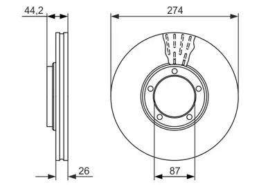 BOSCH 0 986 479 696 Fren Dıskı 581294A200
