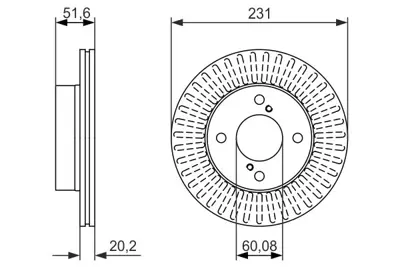BOSCH 0 986 479 778 Fren Dıskı 55311M68K10 55311M68K10000