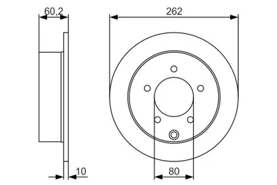 BOSCH 0 986 479 A41 Fren Dıskı Arka MN116332