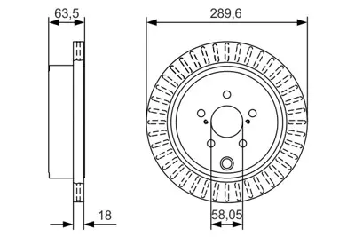 BOSCH 0 986 479 A83 Fren Dıskı Arka SU00300638