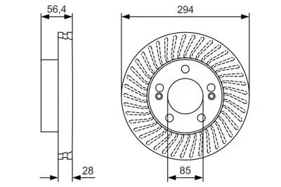 BOSCH 0 986 479 C31 Fren Dısk Ssangyong Actyon 2.0 E-Xdi; Actyon 2.0 E-Xdi4×4; Actyon 2.0 Xdi; Actyon 2.0 Xdi 4wd; Acty 4144109110