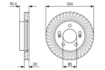 BOSCH 0 986 479 D32 Fren Dısk Ssang Yong Acyton Kyron Rexton 4144109112 4144109112