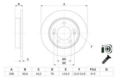 BOSCH 0 986 479 E68 Fren Dıskı 584111P300