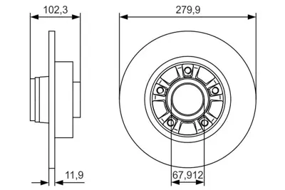 BOSCH 0 986 479 S44 Arka Fren Aynası (Dıskı) Trafıc Iı Vıvaro Iı Prımastar 1.9dcı / 2.0dcı (5 Bıjon) 8200228610 93850649