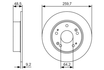 BOSCH 0 986 479 T81 Fren Dıskı 42510SDAA00