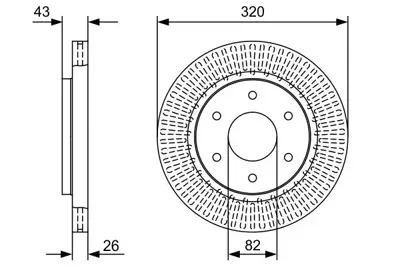 BOSCH 0 986 479 W45 Fren Dıskı 40206ZC00B