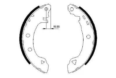 BOSCH 0 986 487 295 Pabuç Balata 9950814