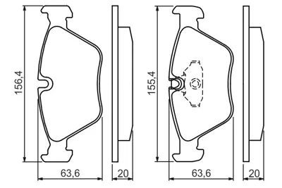 BOSCH 0 986 494 007 Fren Balatası On Bmw E39 95>03  (U.K) 34116761280