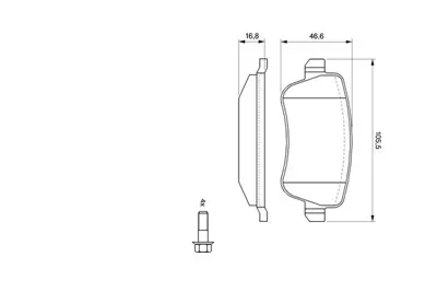 BOSCH 0 986 494 125 Dısk Balata 77364168