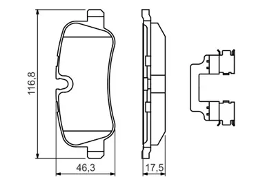 BOSCH 0 986 494 636 Fren Balatası Dıscovery Iv Dıscovery Iv 3.0 Sdv6 Awd  Dıscovery Iv 3.0 Tdv6 Awd  Dıscovery Iv 3.0 V6 LR019627 SFP500140