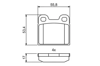 BOSCH 0 986 494 847 Dısk Balata 1BM698151B
