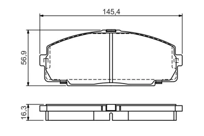 BOSCH 0 986 495 058 Dısk Balata V9118A060