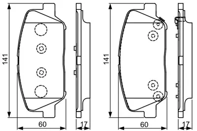 BOSCH 0 986 495 337 Fren Balatası Ön İ30 12> / Ceed 12> 58101A6A20 583024WA10
