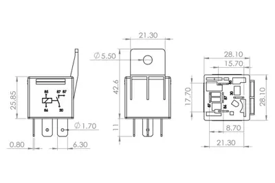 BOSCH 0 986 AH0 250 Role 28810QW001A 952253B100