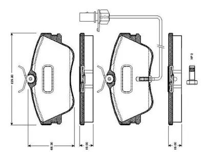 BOSCH 0 986 TB2 028 On Fren Balatası Vw Mınıbus T4 Multıvan Caravelle 7D0698151G