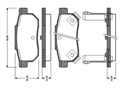 BOSCH 0 986 TB2 120 Arka Fren Balatası Cıvıc 1.4 1.6 Ie 1.6 Sr Crx Accord Prelude Rover 25 45 200 400 (Gdb499) 6430SAAJ50 AY060HN002 GBP90347AF