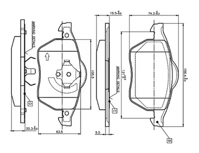 BOSCH 0 986 TB2 214 On Fren Balatası A3 1.8t 96>99 Tt Tum Modeller 98> Bora 2.3 Vr5 8N0698151 8NO698151