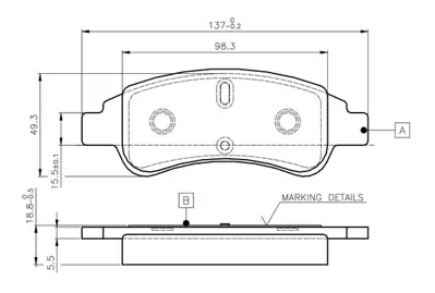 BOSCH 0 986 TB2 408 On Fren Balatası Berlıngo Iı Partner Iı P1007 C2 C3 Iı C4 Xsara Pıcasso P207 C3 Iıı Ds3 C3 Pıcasso P 425238 425342