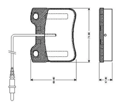 BOSCH 0 986 TB2 582 On Fren Balatası P106 Saxo Tu9 (1.0 8v) / Tu1m (1.1 8v) 09 / 91> (3 Bıjonlu Dısk Icın) Ikaz Kablolu 425284