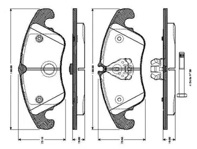BOSCH 0 986 TB3 032 On Fren Balatası A4 A5 07> 8K0698151L