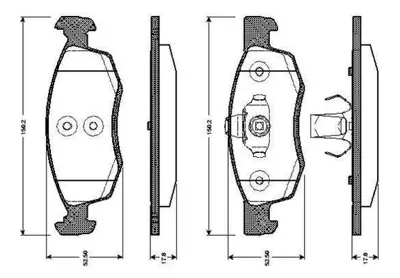 BOSCH 0 986 TB3 038 On Fren Balatası Logan 07> Logan Pıck Up 08> Logan Express 09> 1.5dcı 6001549803