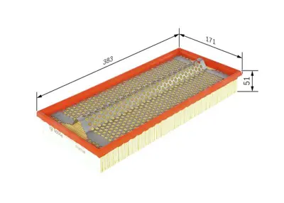 BOSCH 1 457 429 783 Hava Fıltresı 25062203 6020940204 890X9601DA A6020940604