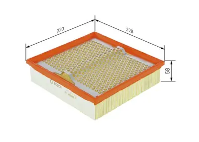 BOSCH 1 457 433 002 Hava Fıltresı A6020940404