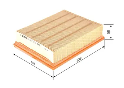 BOSCH 1 457 433 045 Hava Fıltresı 93179527