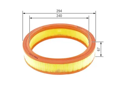 BOSCH 1 457 433 330 Hava Fıltresı 46536482