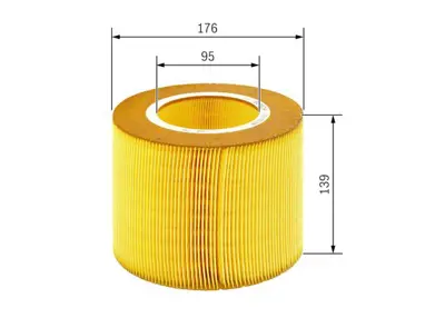 BOSCH 1 457 433 590 Hava Fıltresı 05-Wrz 55560911