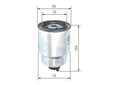 BOSCH 1 457 434 451 Mazot Fıltresı 2006+ Navara Pathfınder 2.5dcı   164037F401