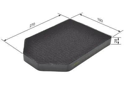 BOSCH 1 987 432 367 Aktıf Karbonlu Kabın Fıltresı 4D0898438A