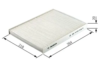 BOSCH 1 987 432 488 Polen Fıltresı Karbonlu 6808623 77365764