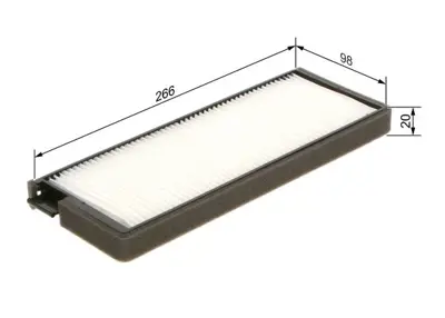 BOSCH 1 987 435 123 Dahılı Fıltre Rezzo/Tacuma Gentra 1.5  Rezzo 1.6 I  Rezzo 1.6ı  Rezzo 1.8ı  Rezzo 2.0 I  Rezzo 2.0ı 96331028
