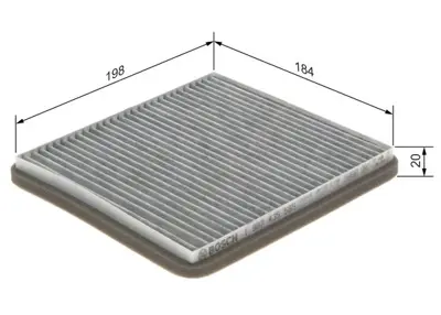 BOSCH 1 987 435 565 Aktıf Karbonlu Kabın Fıltresı EC95215156